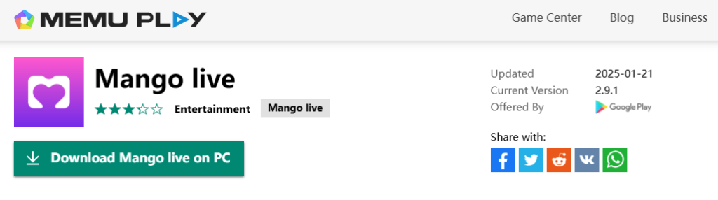 memu-player-mango-live-pc