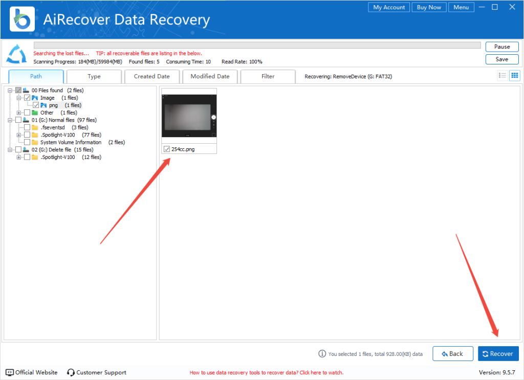 airecover-scan-images-from-memory-card