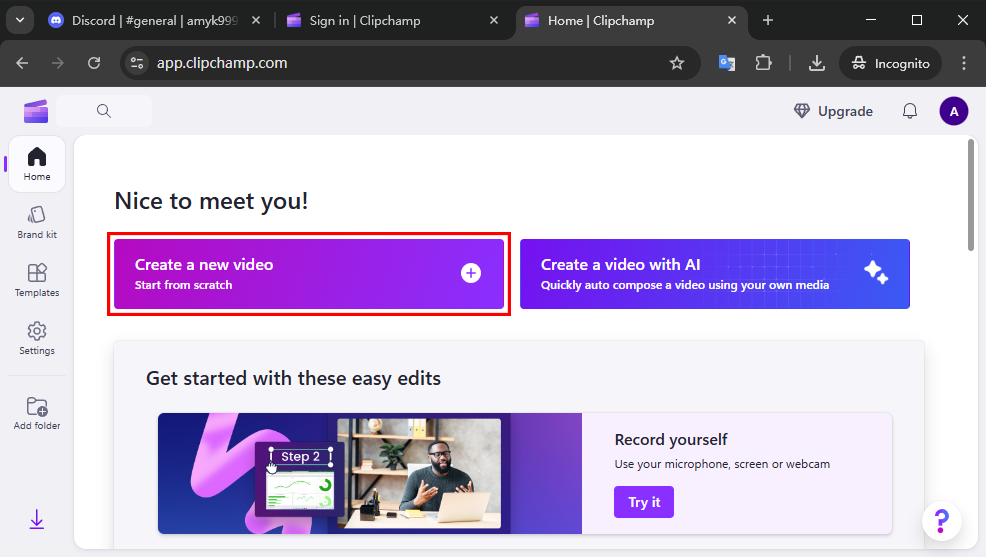  screen record discord online