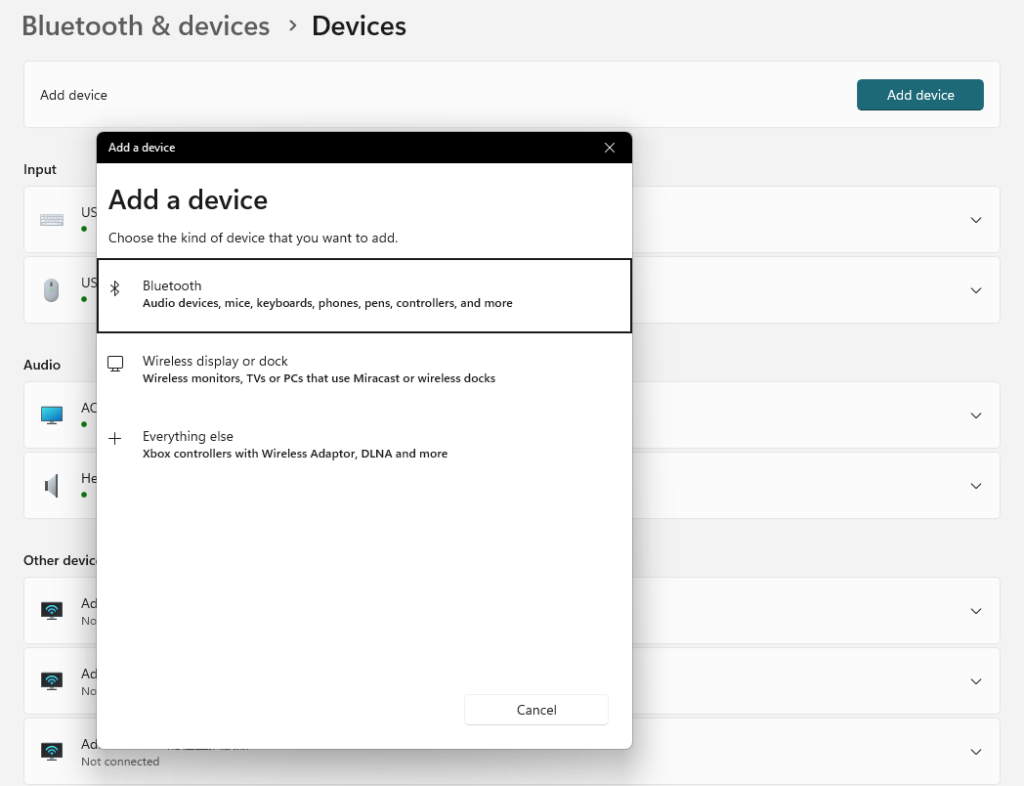 add-device-xperia-screen-mirroring