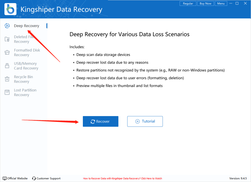 kingshiper-cdr-recovery