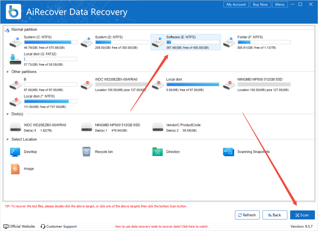 airecover-wav-recovery-scan-partition