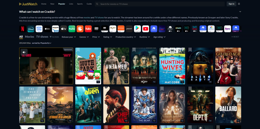 crackle-hlixhq-alternatives