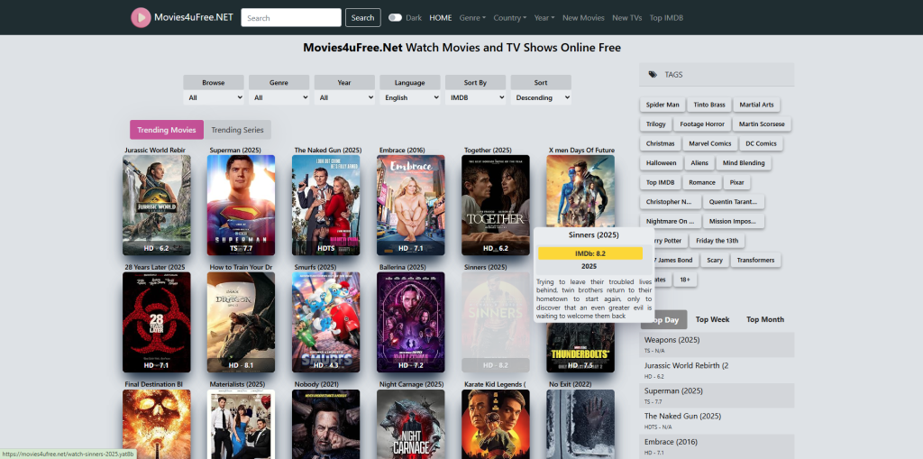 movies4ufree-hlixhq-alternatives
