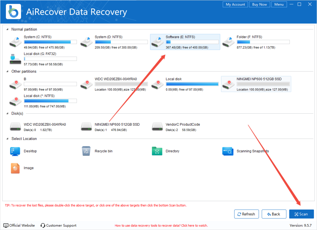 airecover-recovery-software-scan-lost-games