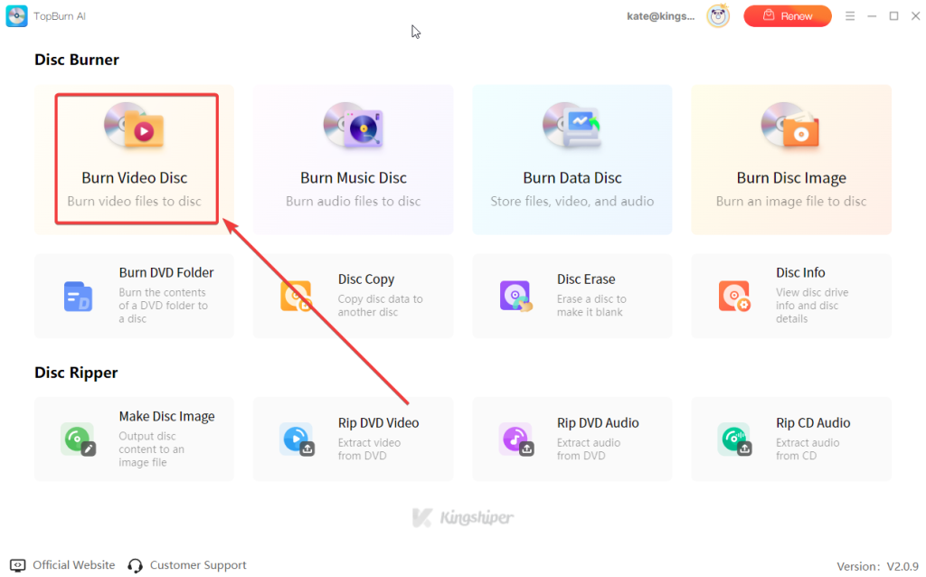 kingshiper-avi-dvd-burner-video-disc