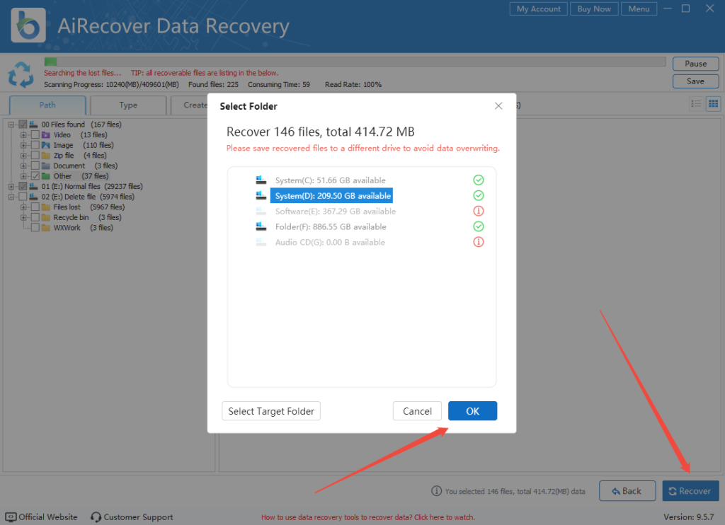 start-recover-unallocated-partition