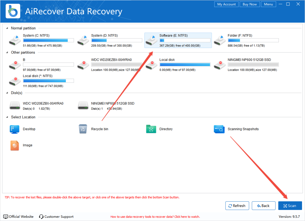 scan-files-to-recover-unallocated-partition