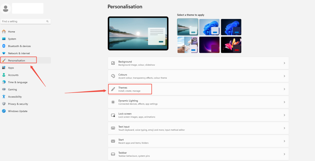 open-personalization-setting