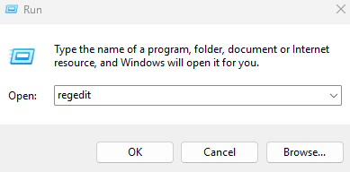 type-regedit