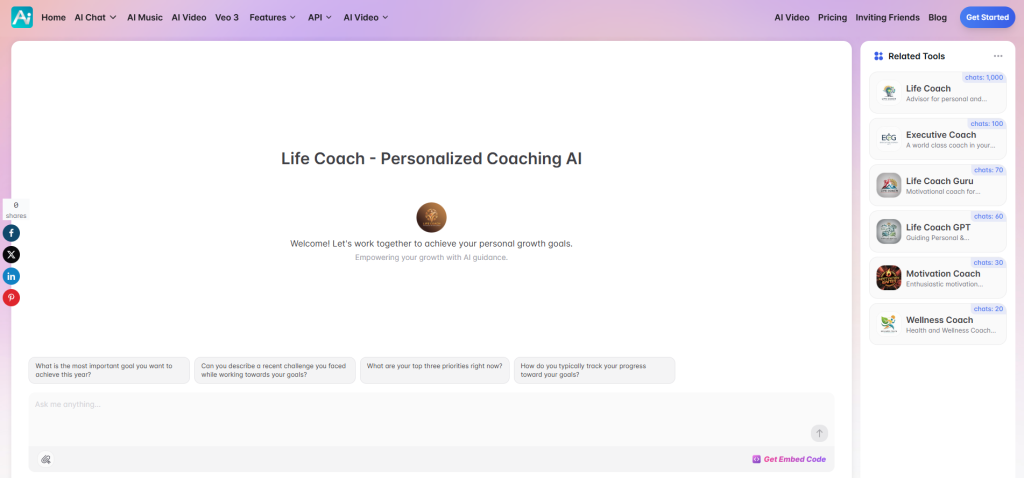 yeschat-life-coach