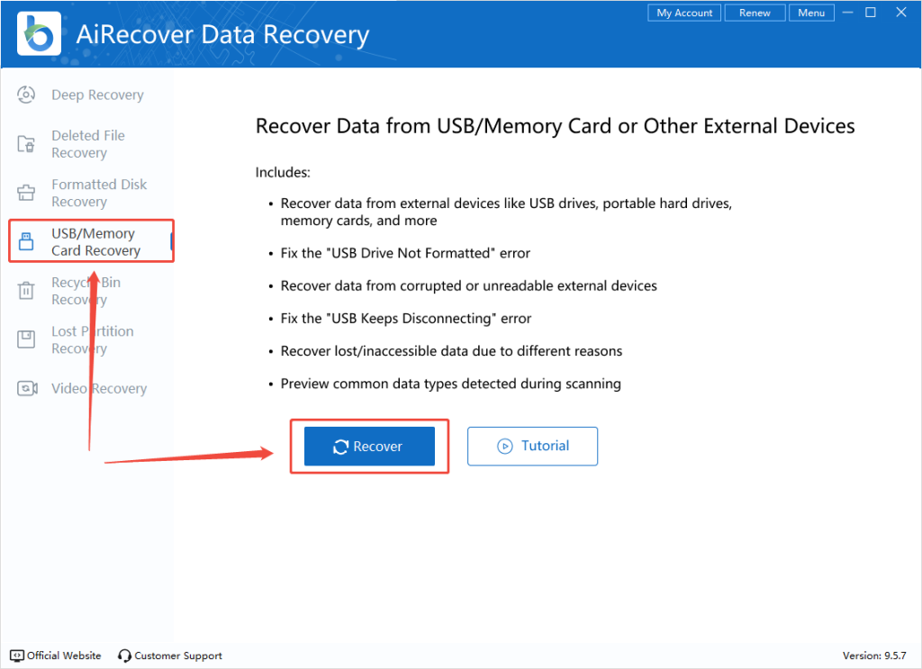 airecover-select-gopro-recovery-feature
