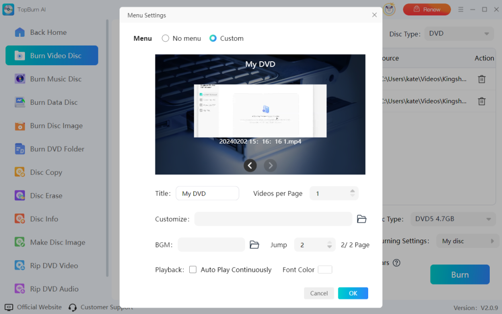 topburn-ai-customize-iso-menu