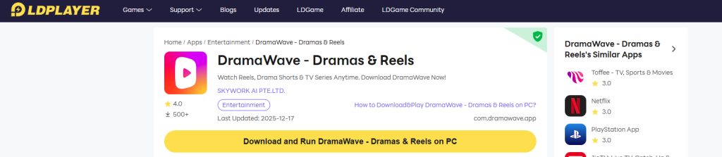 ldplayer-use-dramawave-pc