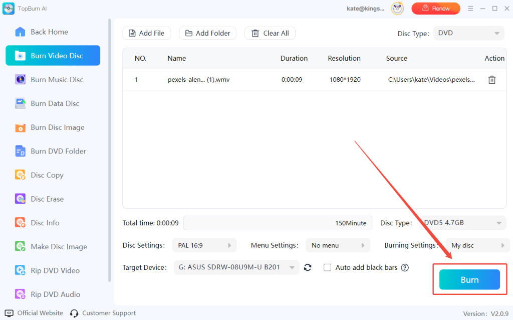 topburn-ai-convert-wmv-to-dvd-3