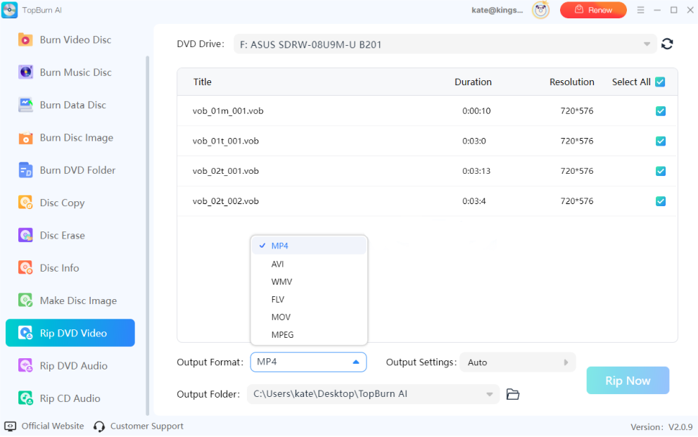 select-dvd-output-format-topburn