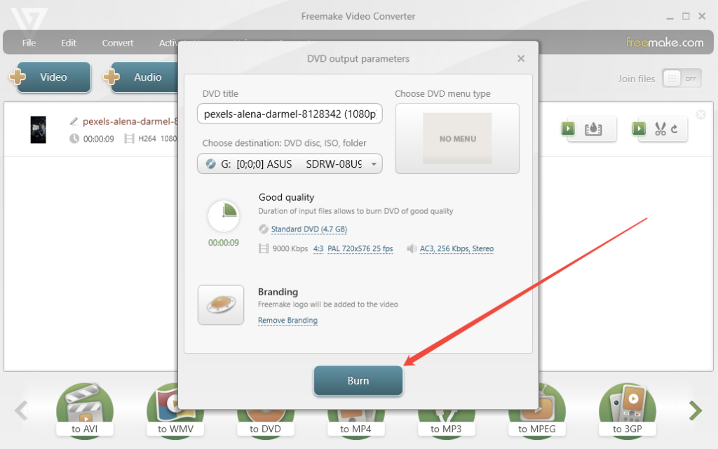 start-burning-process