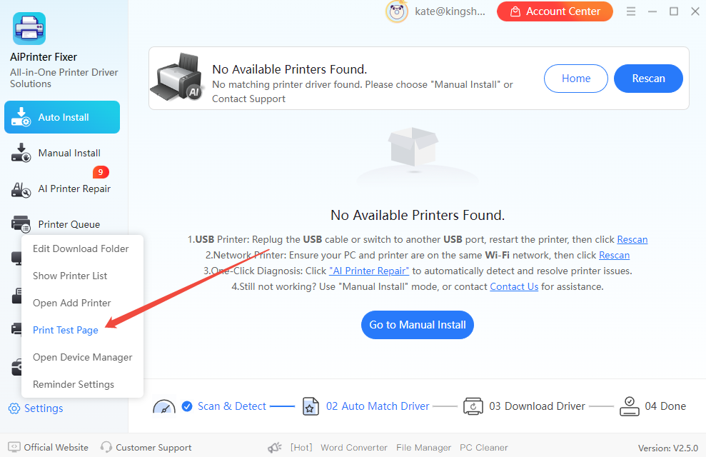 print-test-page-hp-laser-printer-aiprinter-fixer