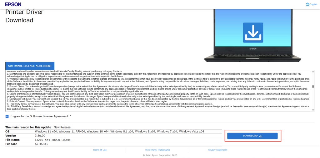 download-epson-l3210-driver