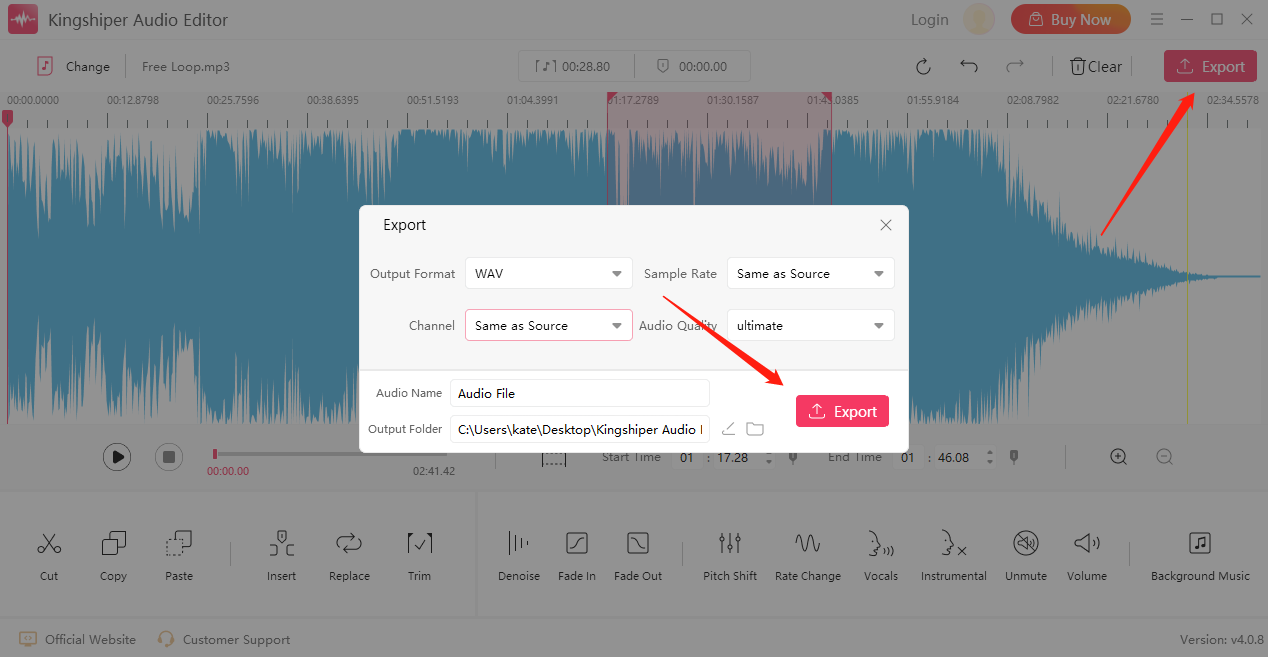 Export - Kingshiper Audio Editor.png