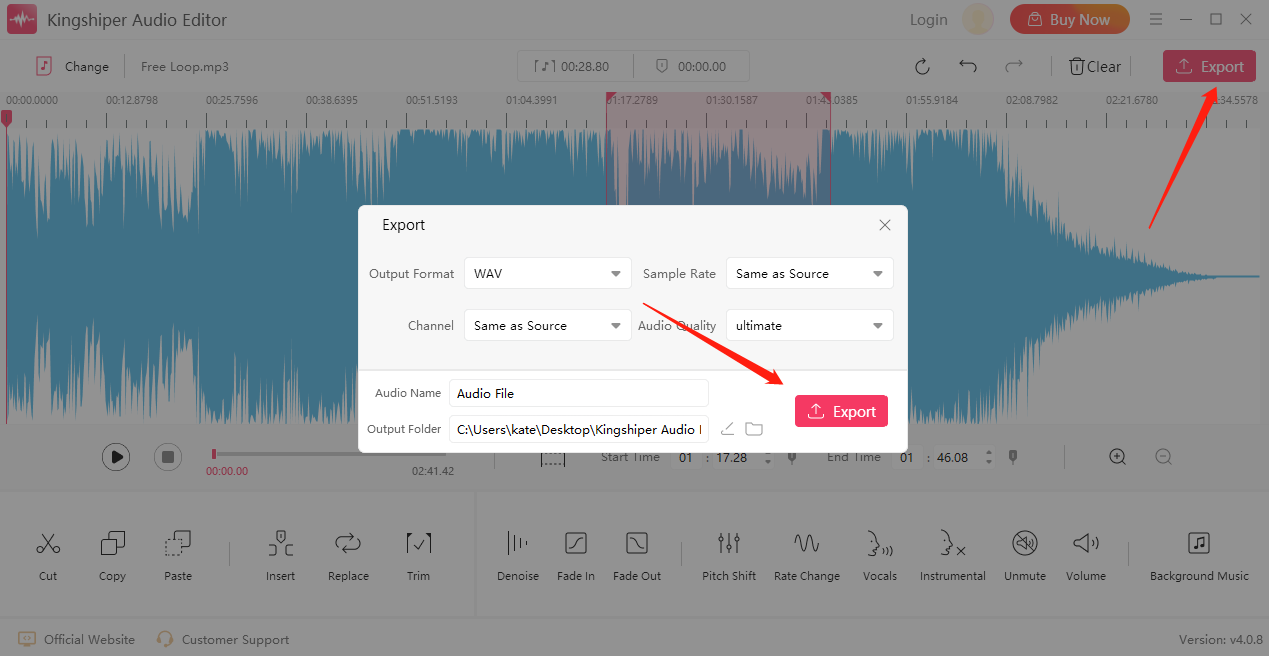 Export - Kingshiper Audio Editor.png