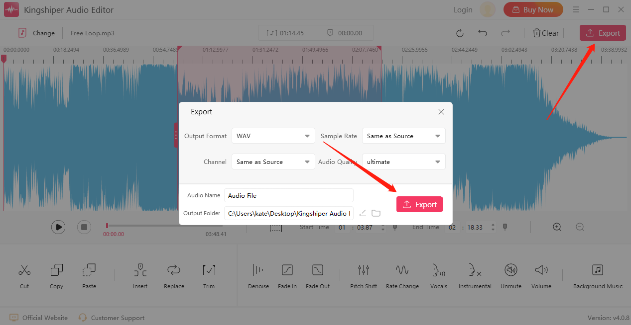 Export - Kingshiper Audio Editor.png