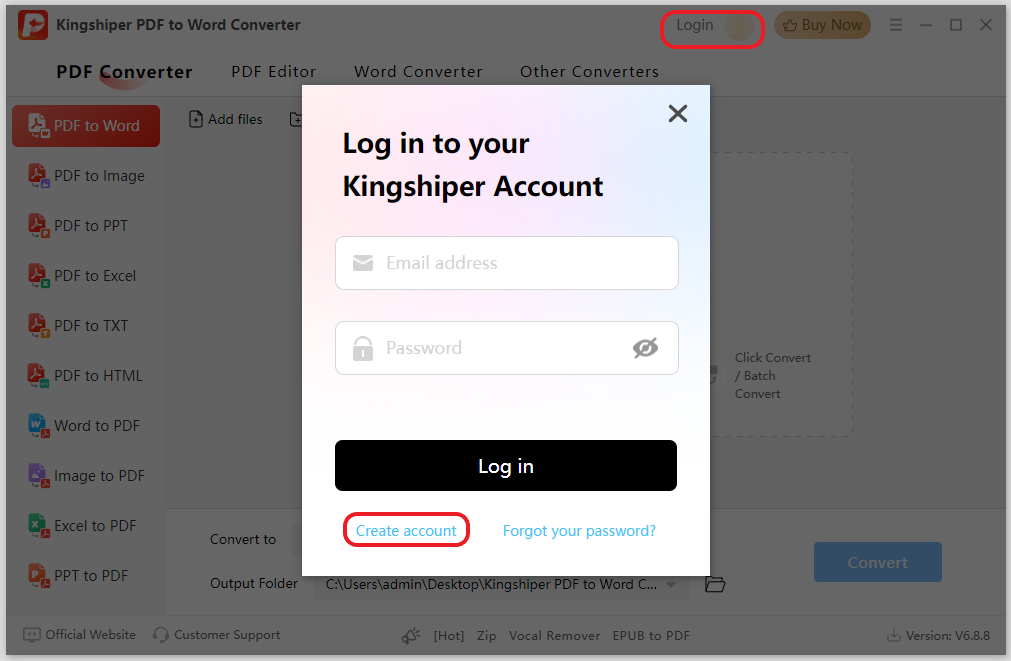 login kingshiper.png